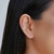 Piercing Dois Filetes Cravejado Cristais no Ouro 18K - comprar online