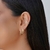Piercing Dois Filetes Cravejado Cristais no Ouro 18K na internet