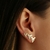 Brinco Trio Triângulos no Banho de Ouro 18k - comprar online