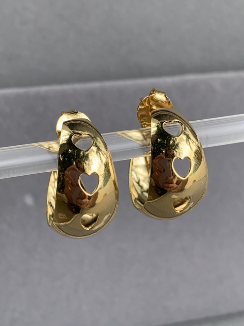 Argola Abaulada Coração - comprar online