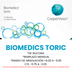 Lentes de Contacto Biomedics 55 Toric Para Astigmatismo - comprar en línea