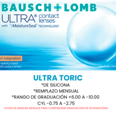 Lentes de Contacto Ultra Toric Para Astigmatismo - comprar en línea