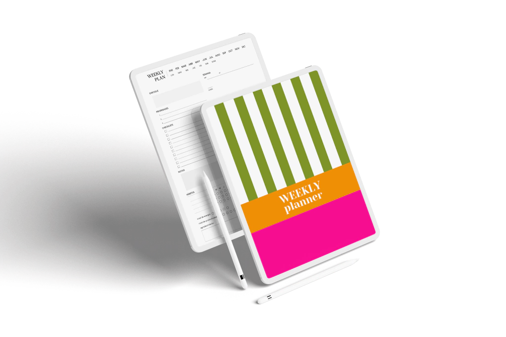 Planner Semanal (formato horizontal)