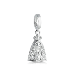 Berloque de prata Nossa Senhora Aparecida
