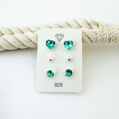 Kit Brinco Trio Zircônia Ponto De Luz Prata 925 Maciça - Atacado de Prata | Serena 23.545.467/0001-12