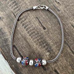 Pulseira de Prata Balinesa Cloisonne na internet