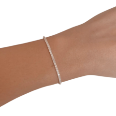 Pulseira de Prata Riviera 2mm Ajustável - comprar online