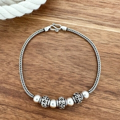 Pulseira de Prata Balinesa com Tranças - comprar online