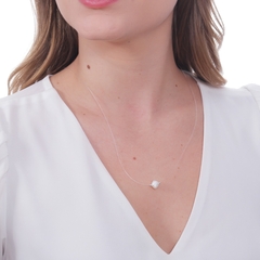 Choker de Nylon com Pérola Barroca e Prata 925 - comprar online