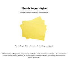 Flanela Pano Mágico Limpa Prata Ouro Joias 3 Unidades Grande - comprar online