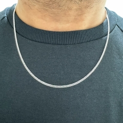 Corrente Prata Maciça 925 Masculina Legítima Grumet Italiana - comprar online