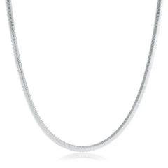 Colar Corrente Lacraia 50 cm Prata 925