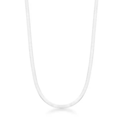 Corrente de Prata 45 cm Laminada 3mm