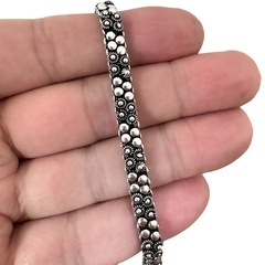 Pulseira de Prata Pikun 2 Fileiras na internet