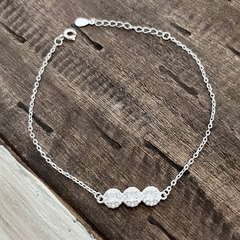 Pulseira de Prata Ponto De Luz Cravejado com 30 - comprar online
