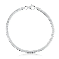Pulseira de Prata Lacraia 3,4 mm