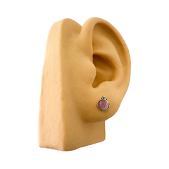 Brinco de Prata Indiano com Pedra Natural - comprar online