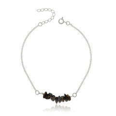 Pulseira de Prata Indiana Olho de Tigre