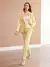 Image of Chic Yellow Long Sleeve Jacket