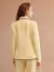 Chic Yellow Long Sleeve Jacket - online store