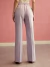 Stylish Mauve Purple Straight Leg Pants on internet