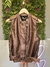 COLETE COM CINTO METALIZADO MARROM EM P.U. - A’Closet Boutique