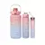 Kit 3 Garrafas De Água Squeeze Motivacional Academia 2000ml + 900ml + 300ml na internet