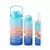 Kit 3 Garrafas De Água Squeeze Motivacional Academia 2000ml + 900ml + 300ml - GOOBYE
