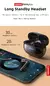 Lenovo-XT93 Bluetooth 5.2 Fone de Ouvido Estéreo HiFi Bass, Fones Esportivos á prova d'agua