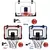 Imagem do Mini Basketball Hoop com placar eletrônico para crianças