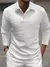 Imagem do Novas Camisas Polo Masculinas para Primavera e Outono, Elegantes e Casuais Tricô Jacquard T-Shirts para Homens. O modelo está a vestir: BR M Adequad