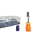 Kit com 100 refis de lixa circular roxa grão 120 e mandril para desbaste e acabamento de unhas artificiais no Nail Design