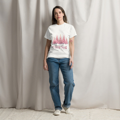 Imagen de Camiseta clásica unisex-pinos rosas