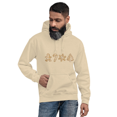 Sudadera con capucha unisex-galletas gengibre - comprar en línea