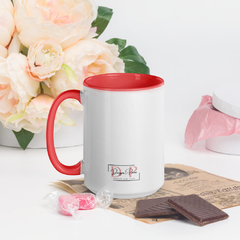 Taza color interior-pinos rosas - comprar en línea