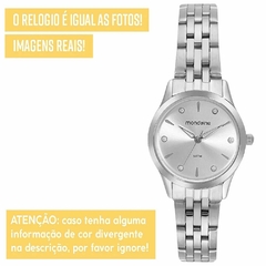 Relógio Mondaine Feminino Analógico Prata 32610L0MKNE2K1