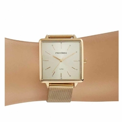 Relógio Feminino Quadrado Minimalista Dourado - loja online