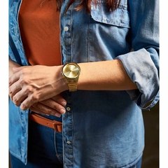Relógio mulher bonito Minimalista Dourado grand 32157LPMVDE1 - loja online