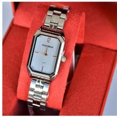 Relógio Mondaine Feminino Quadrado Prata 32359L0MVNE3 - BH Celulares 