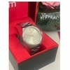 relógio feminino grande presente areia amarelo prata gold original mondaine novo numerais atacado