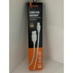 Cabo Celular Usb Carregamento Rápido Tipo C 2.4A 1m CBO 9971 - Basike