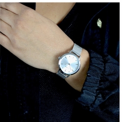 Relógio Feminino Mondaine Prateado Pulseira prateada fashion - comprar online