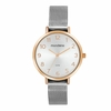 Relógio Feminino Malha de Aço Prata e Rosé - comprar online