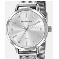 Relógio Feminino Mondaine Prateado Pulseira prateada fashion - loja online