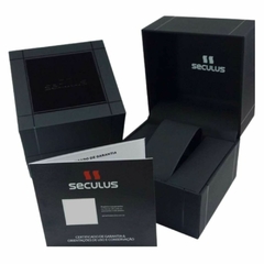 Relógio Masculino com fundo azul SECULUS 77034GOSVNA2 - loja online