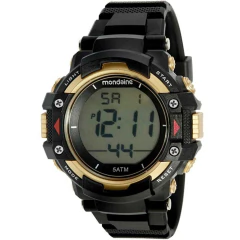 Relógio esportivo Masculino Digital preto treino 85010G0MVNP1