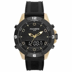 Relógio Masculino Esportivo Silicone Dourado 99649GPMVHI2