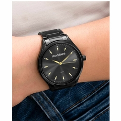 Relógio feminino preto fashion casual Mondaine 53817LPMVPE2 - comprar online