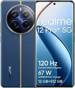 Smartphone Realme 12 PRO+ 512GB Azul - Tela 6,7" Câm. Tripla + Selfie 32MP