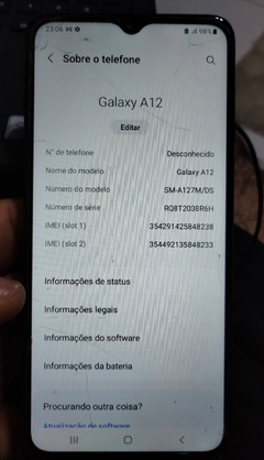 Smartphone Samsung A12 64 Gb usado - comprar online